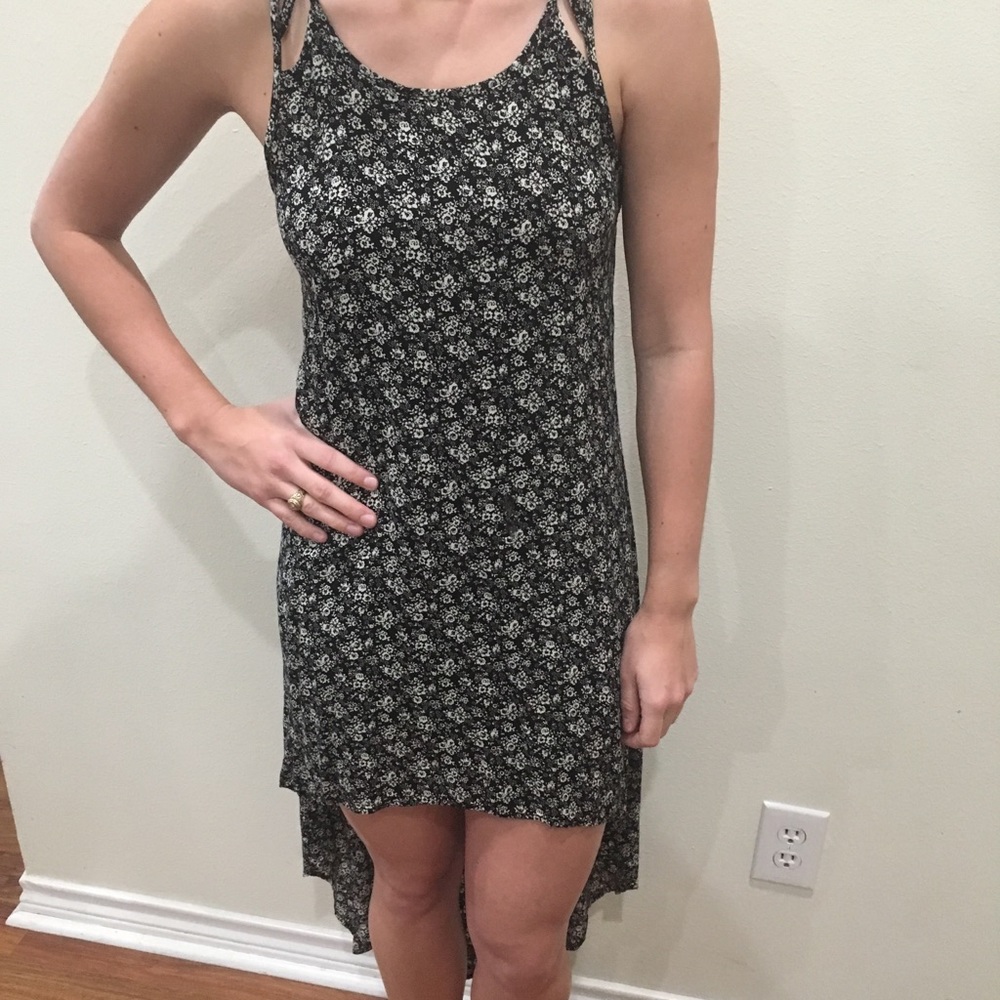Size Small, Black Floral Dress